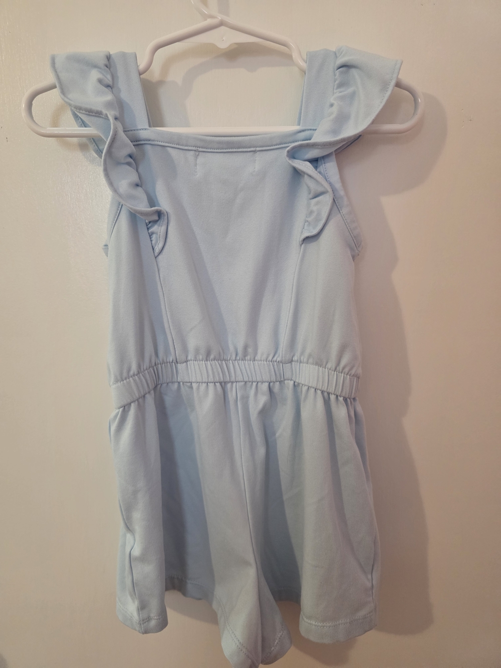 btween Light Blue Ruffle-Strap Romper - Picture 3 of 3